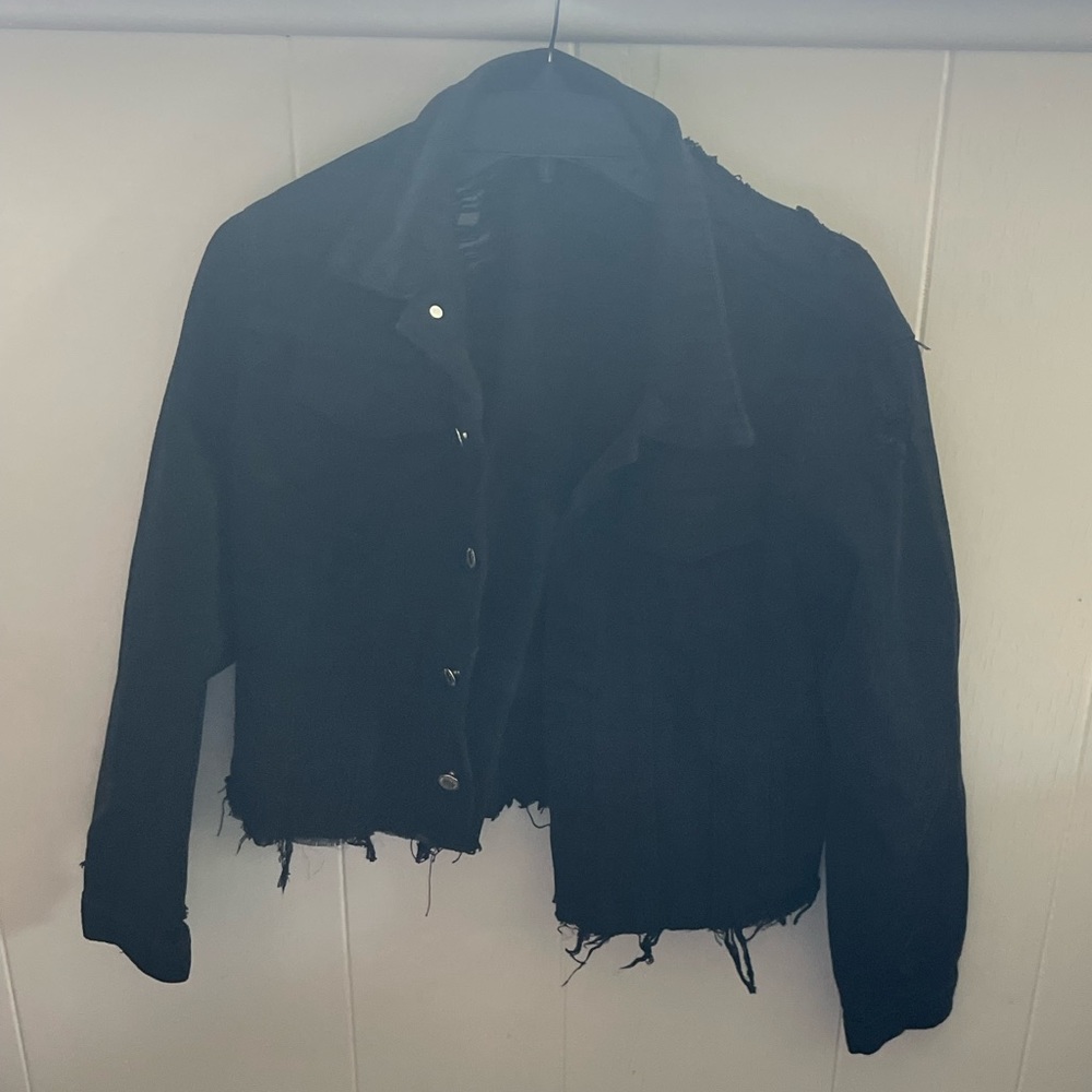 SHEIN black jean jacket